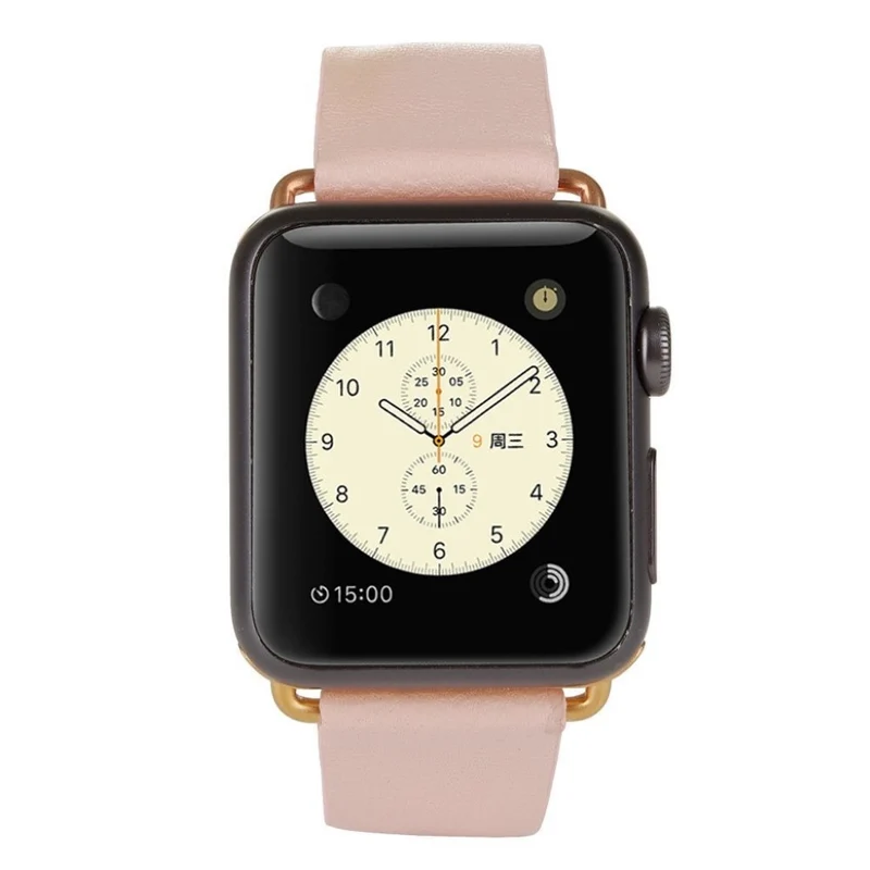 Bequem Apple Watch Series 4 44mm Echtes Leder armband