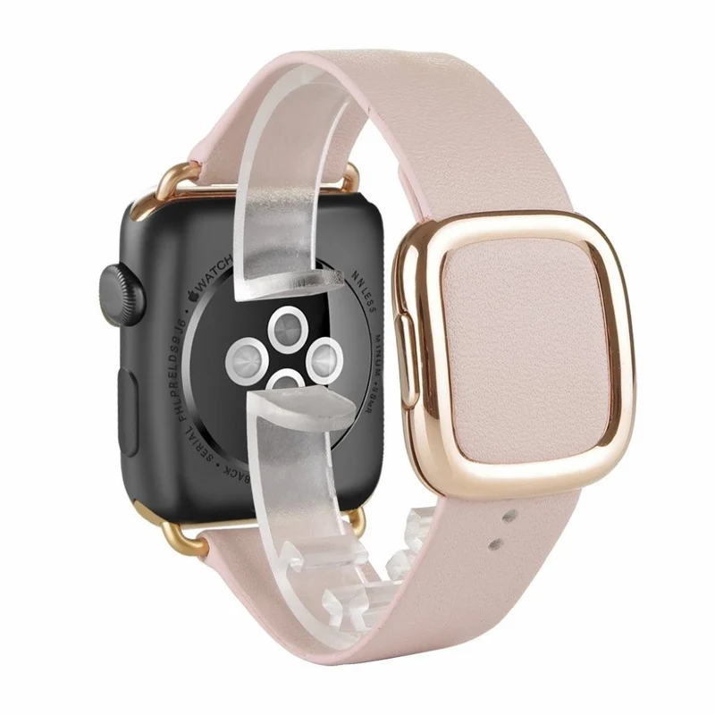 Bequem Apple Watch Series 4 44mm Echtes Leder armband