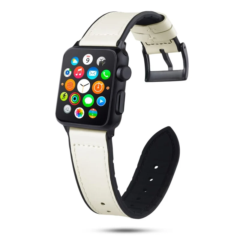 Sehr elegant Apple Watch Series 4 40mm Echtes Leder armband