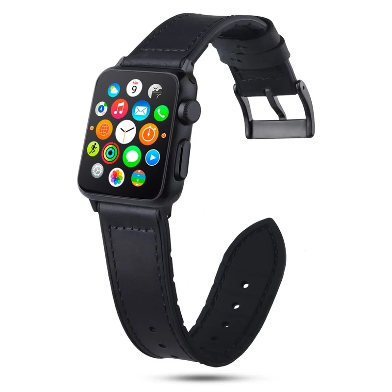 Sehr elegant Apple Watch Series 4 40mm Echtes Leder armband