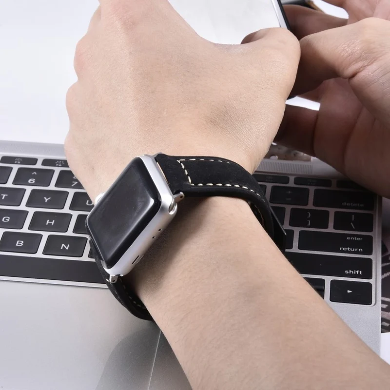 Sehr cool Apple Watch Series 4 40mm Echtes Leder armband