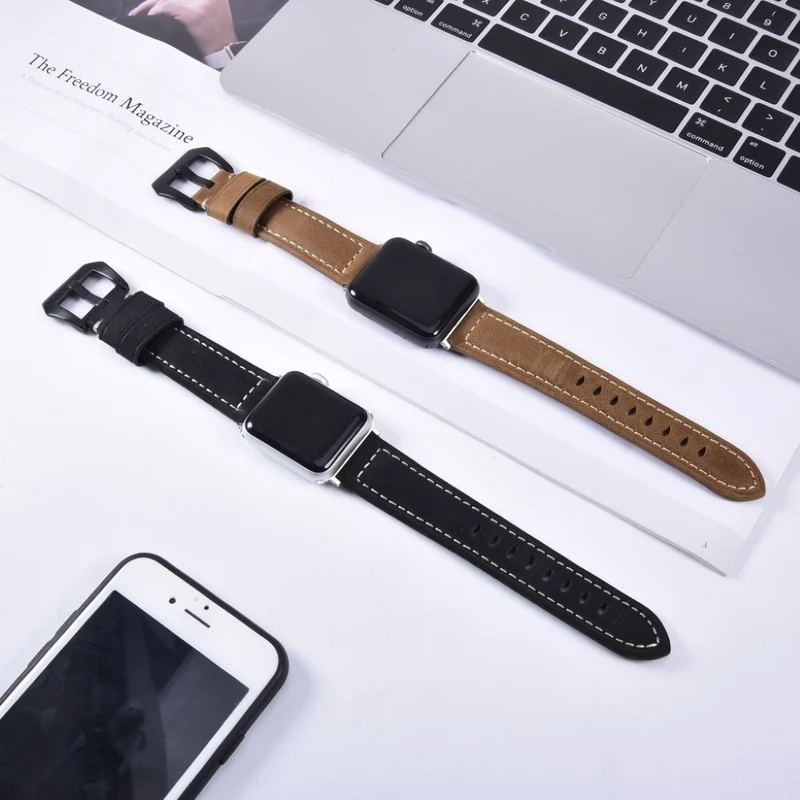 Sehr cool Apple Watch Series 4 40mm Echtes Leder armband