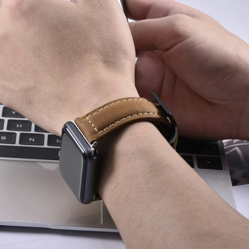 Sehr cool Apple Watch Series 4 40mm Echtes Leder armband