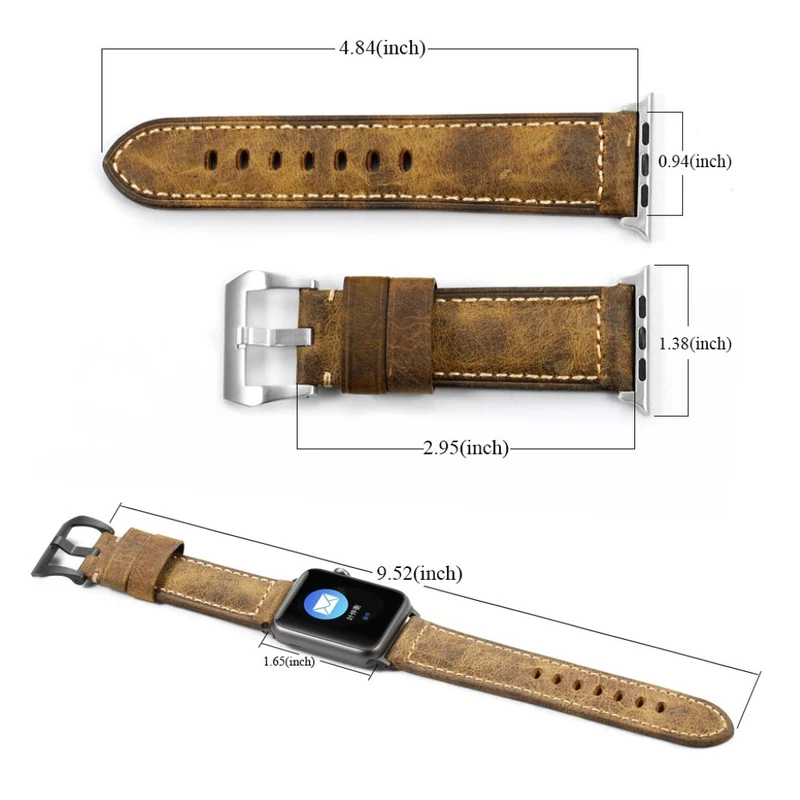 Sehr cool Apple Watch Series 4 40mm Echtes Leder armband