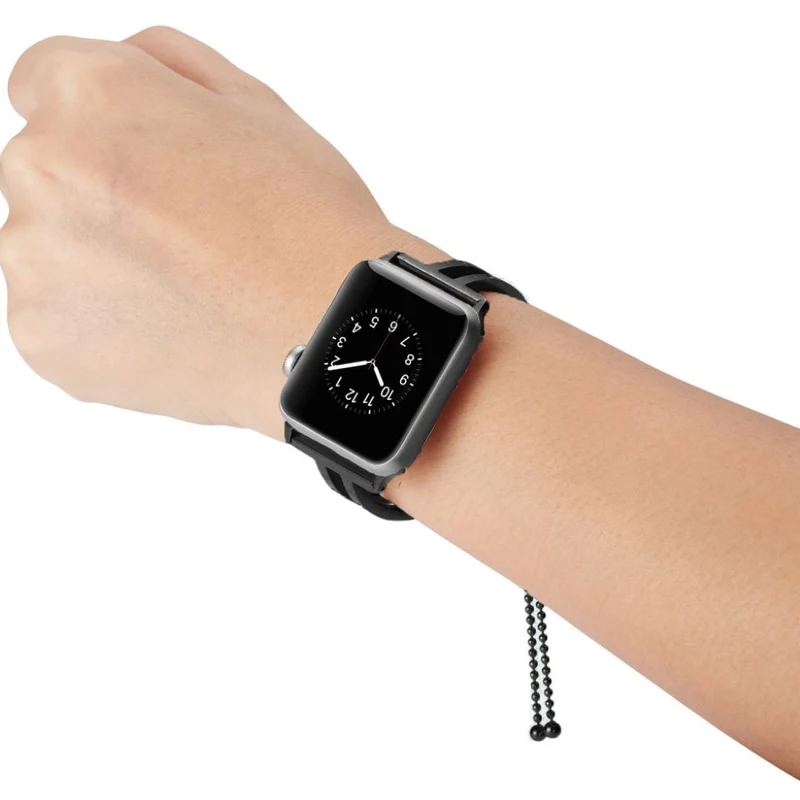 Süß Apple Watch Series 4 44mm Metall und Strass armband