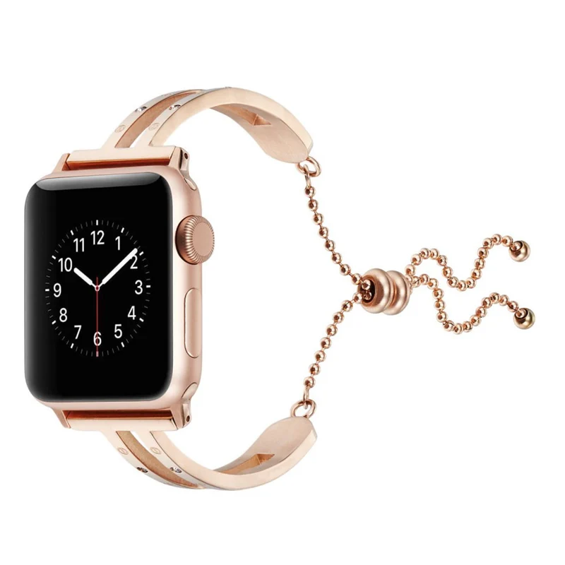 Süß Apple Watch Series 4 44mm Metall und Strass armband