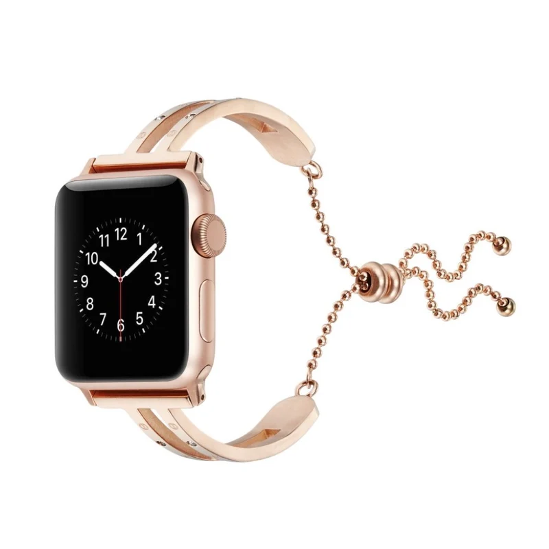 Süß Apple Watch Series 4 44mm Metall und Strass armband