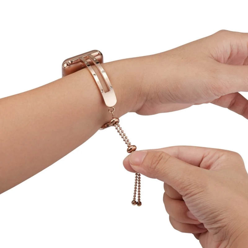 Süß Apple Watch Series 4 44mm Metall und Strass armband