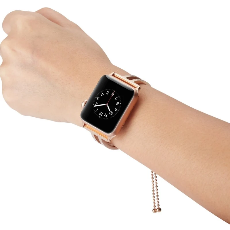 Süß Apple Watch Series 4 44mm Metall und Strass armband