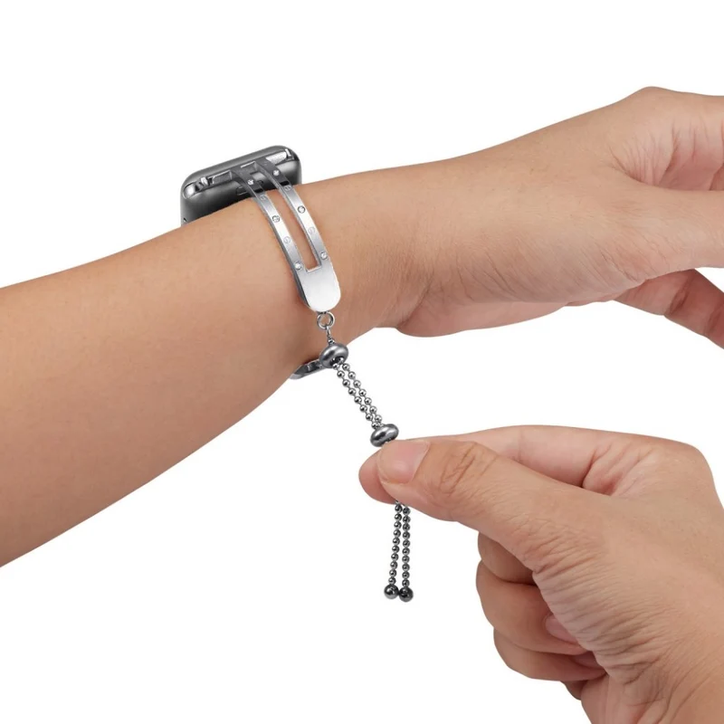 Süß Apple Watch Series 4 44mm Metall und Strass armband