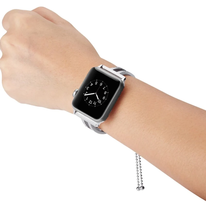 Süß Apple Watch Series 4 44mm Metall und Strass armband
