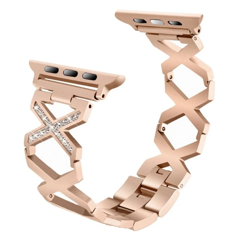 Robust Apple Watch Series 4 44mm Metall und Strass armband