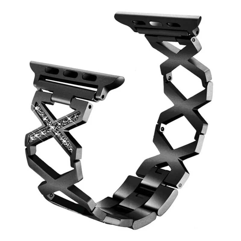 Elegant Apple Watch Series 4 40mm Metall und Strass armband