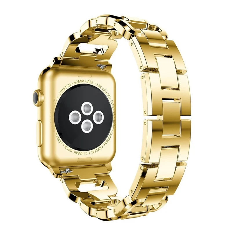 Schön Apple Watch Series 1-3 38mm Metall und Strass armband