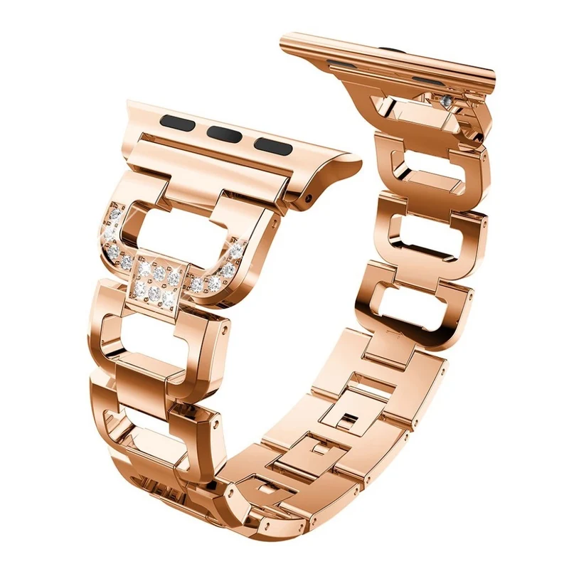 Cool Apple Watch Series 1-3 42mm Metall und Strass armband