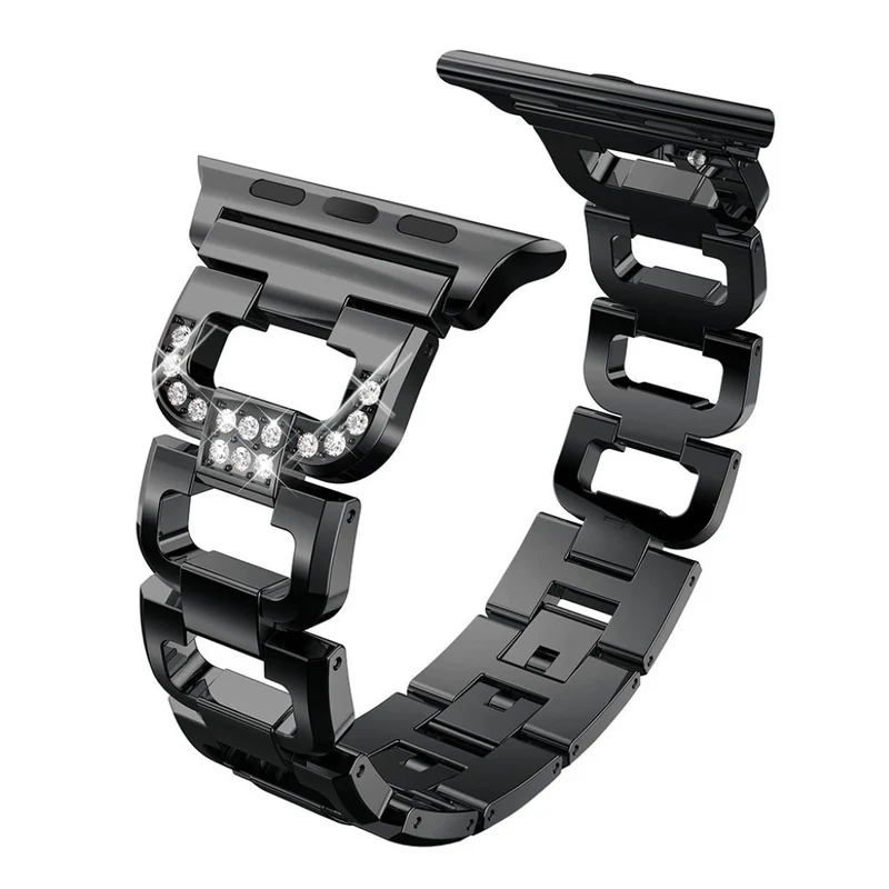 Cool Apple Watch Series 1-3 42mm Metall und Strass armband