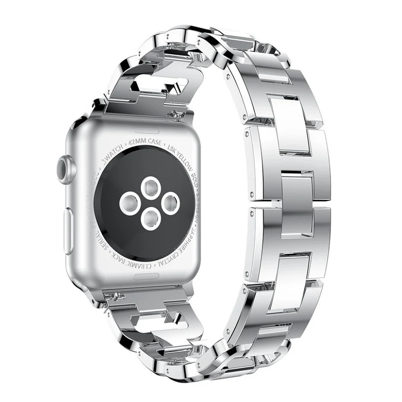Cool Apple Watch Series 1-3 42mm Metall und Strass armband