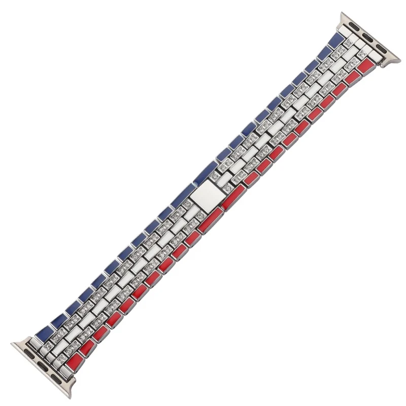 Robust Apple Watch Series 7 45mm Metall und Strass armband