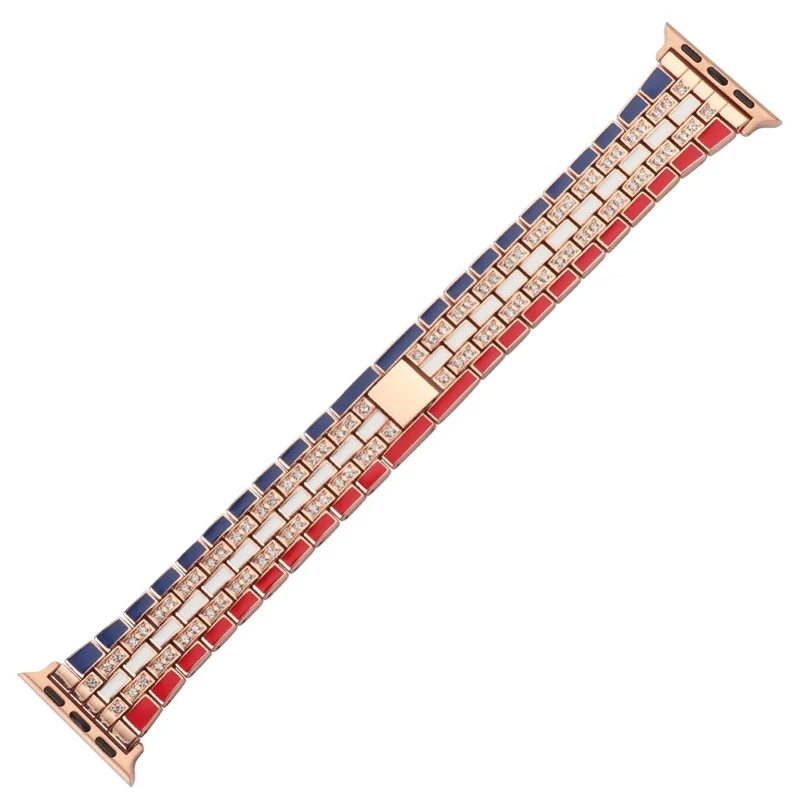 Robust Apple Watch Series 7 45mm Metall und Strass armband