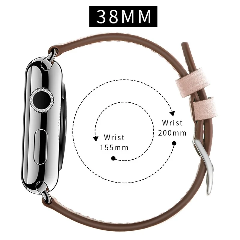 Super robust Apple Watch Series 5 40mm Echtes Leder armband