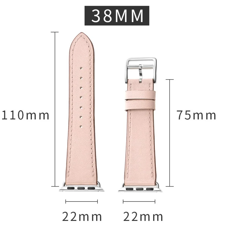 Super robust Apple Watch Series 5 40mm Echtes Leder armband