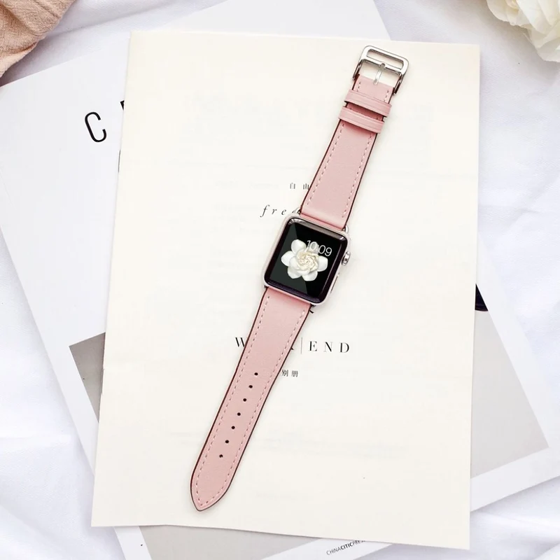Super robust Apple Watch Series 5 40mm Echtes Leder armband