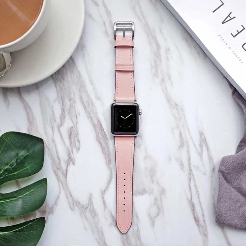 Super robust Apple Watch Series 5 40mm Echtes Leder armband