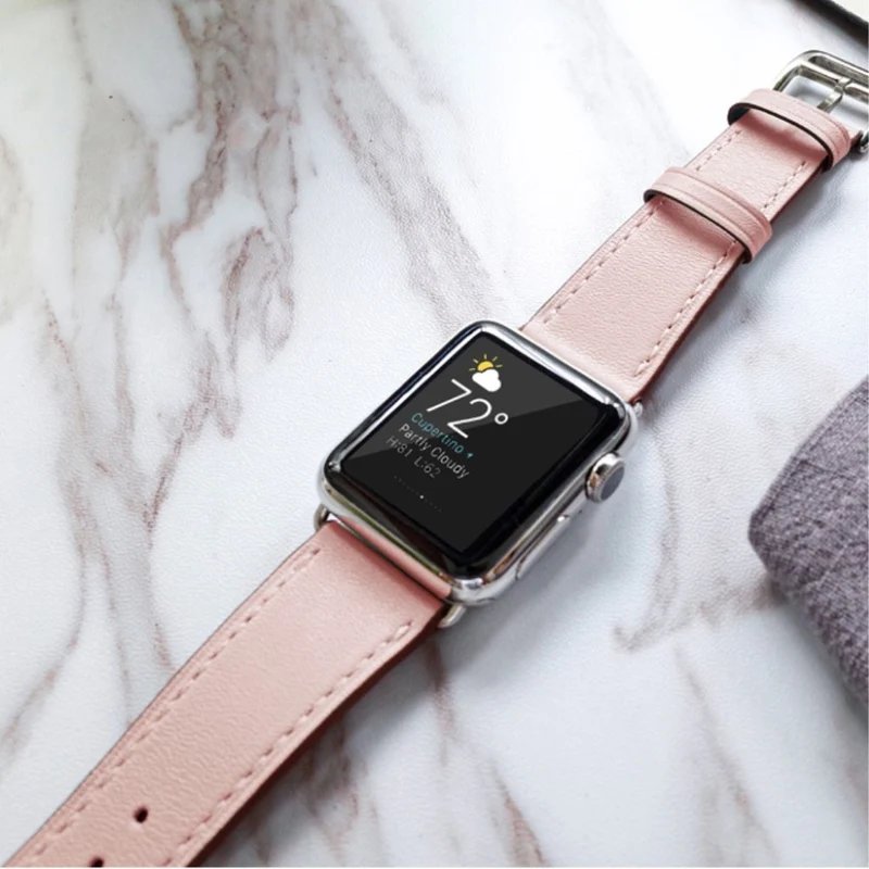 Super robust Apple Watch Series 5 40mm Echtes Leder armband