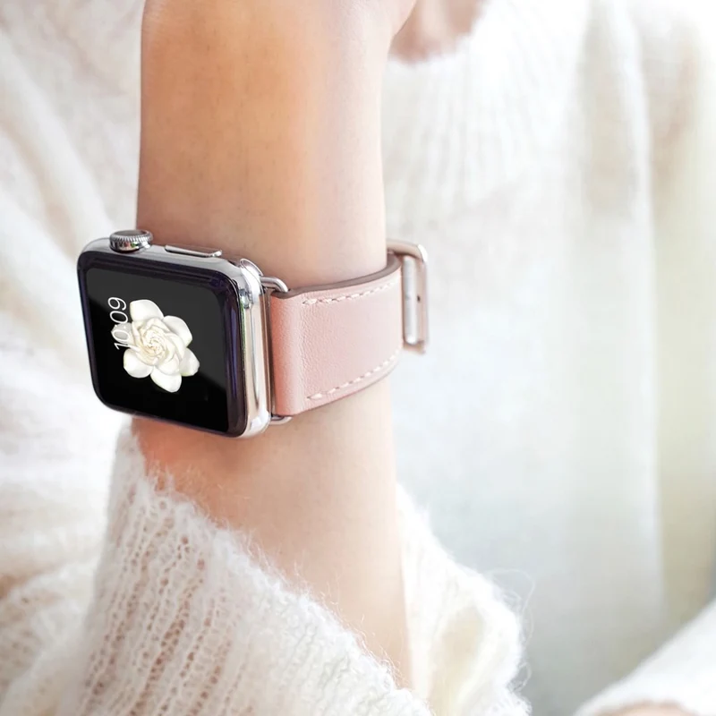 Super robust Apple Watch Series 5 40mm Echtes Leder armband