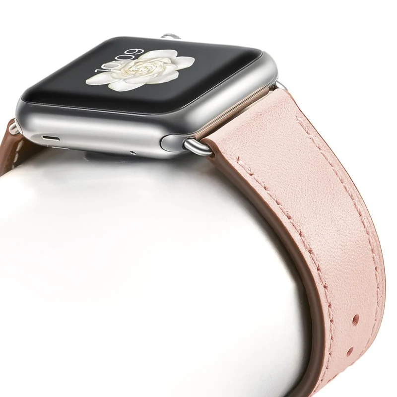 Super robust Apple Watch Series 5 40mm Echtes Leder armband