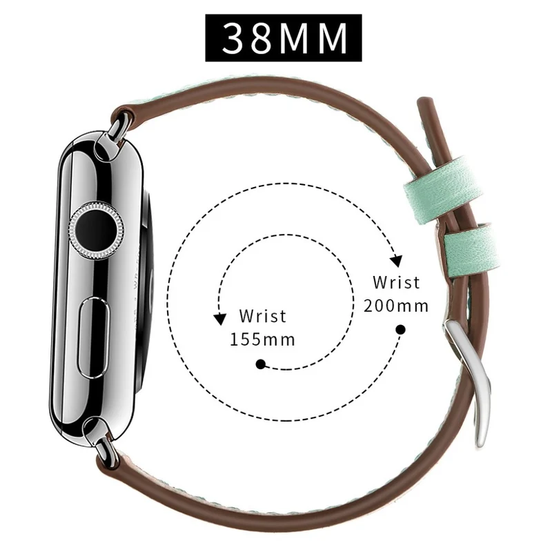 Super robust Apple Watch Series 5 40mm Echtes Leder armband