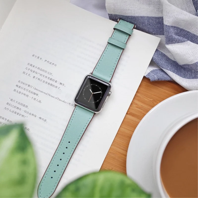 Super robust Apple Watch Series 5 40mm Echtes Leder armband