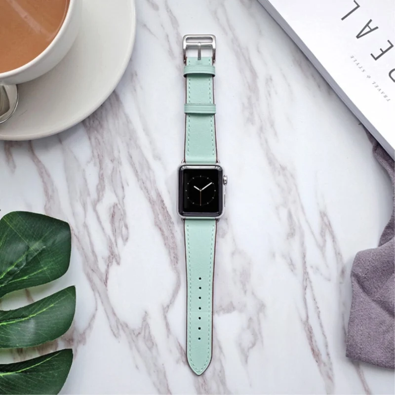 Super robust Apple Watch Series 5 40mm Echtes Leder armband