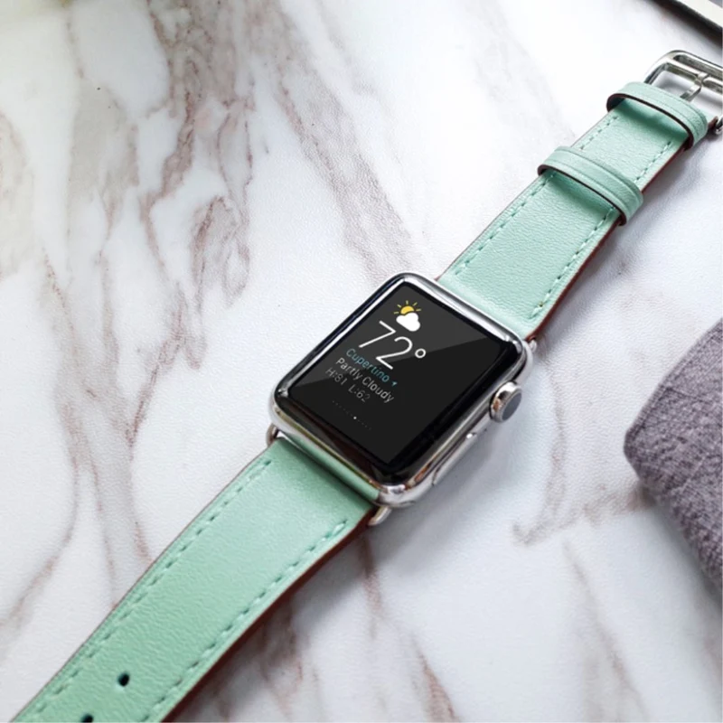 Super robust Apple Watch Series 5 40mm Echtes Leder armband