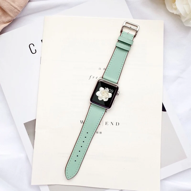 Super robust Apple Watch Series 5 40mm Echtes Leder armband