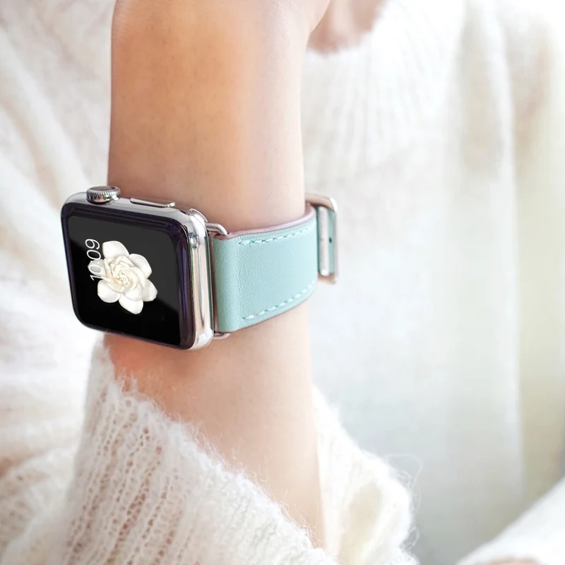 Super robust Apple Watch Series 5 40mm Echtes Leder armband