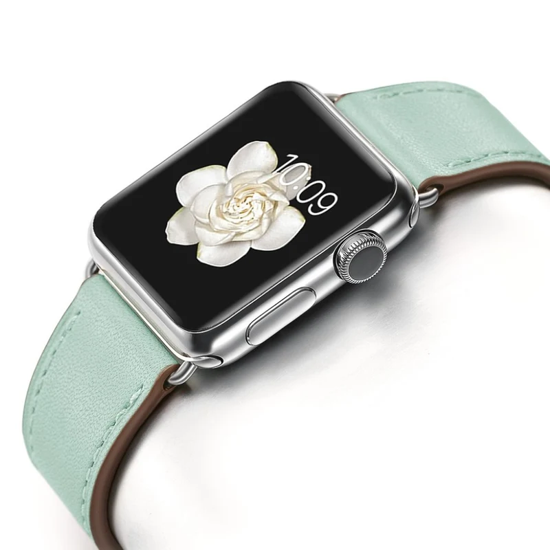 Super robust Apple Watch Series 5 40mm Echtes Leder armband
