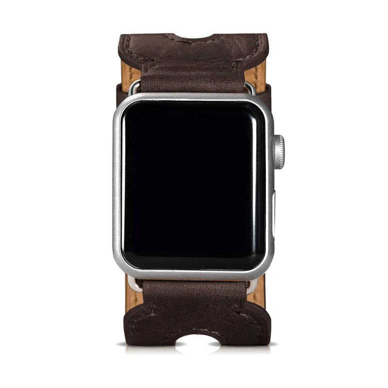 Sehr elegant Apple Watch Series 5 40mm Echtes Leder armband
