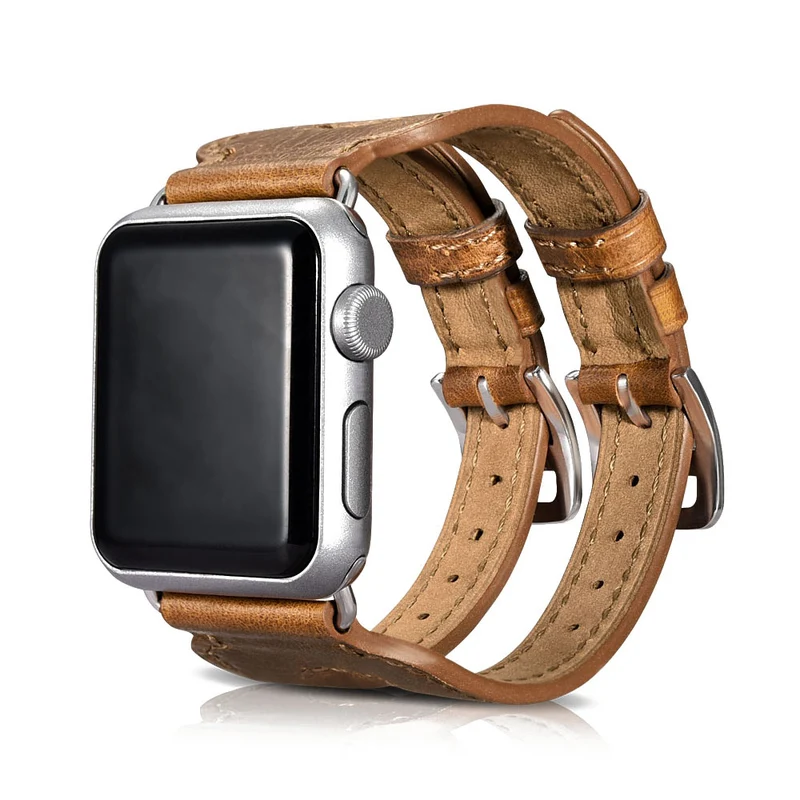Sehr elegant Apple Watch Series 5 40mm Echtes Leder armband