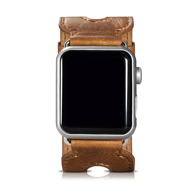 Sehr elegant Apple Watch Series 5 40mm Echtes Leder armband
