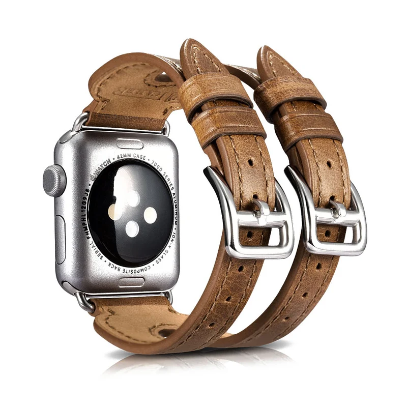 Sehr elegant Apple Watch Series 5 40mm Echtes Leder armband