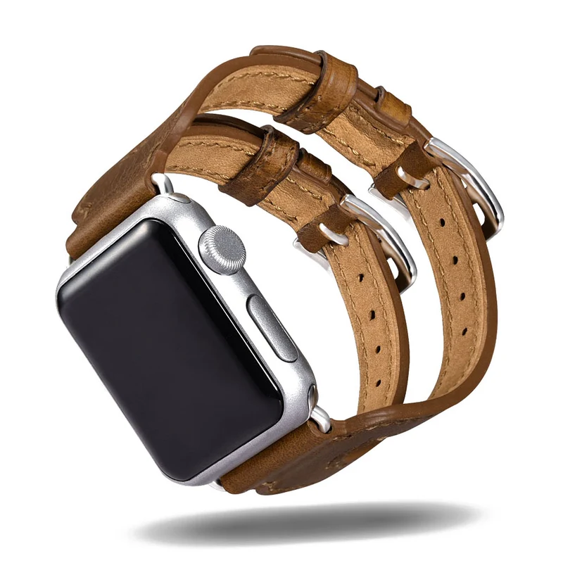 Sehr elegant Apple Watch Series 5 40mm Echtes Leder armband