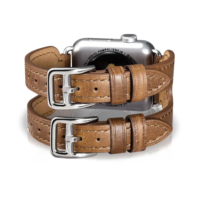 Sehr elegant Apple Watch Series 5 40mm Echtes Leder armband