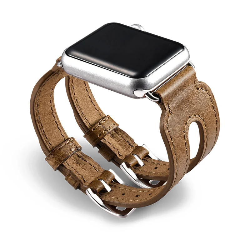 Sehr elegant Apple Watch Series 5 40mm Echtes Leder armband