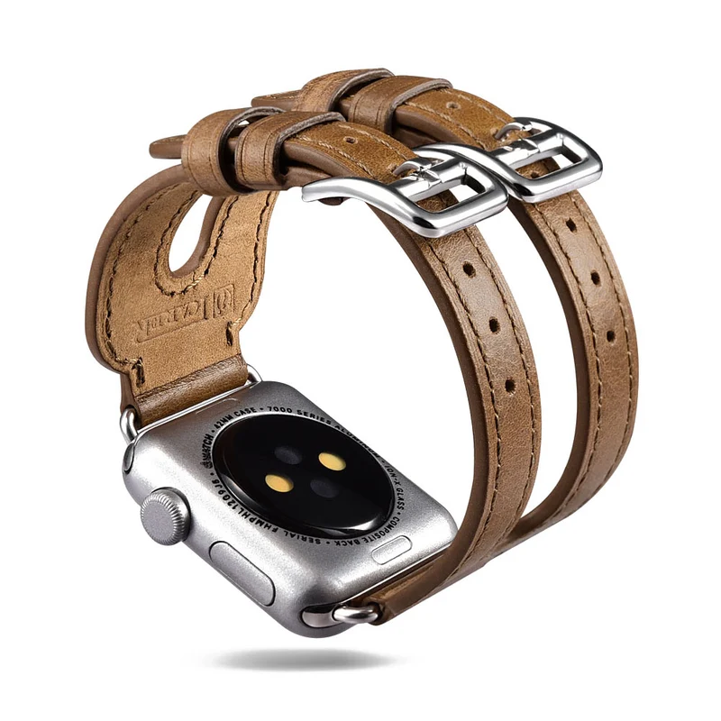 Sehr elegant Apple Watch Series 5 40mm Echtes Leder armband