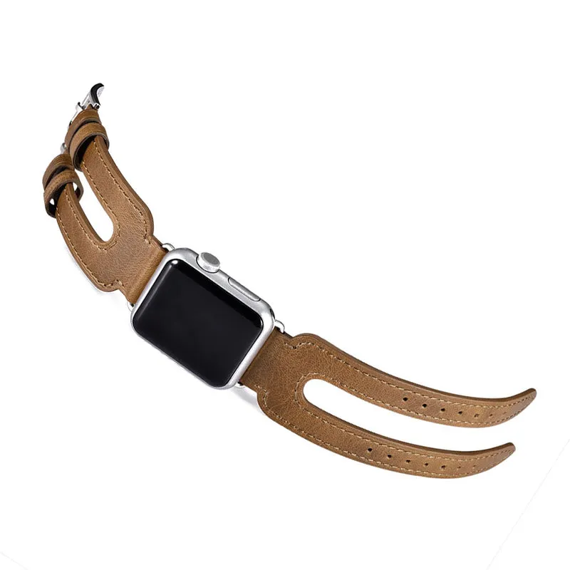 Sehr elegant Apple Watch Series 5 40mm Echtes Leder armband