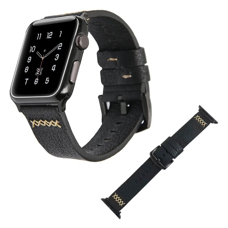 Mega chillig Apple Watch Series 5 40mm Echtes Leder armband