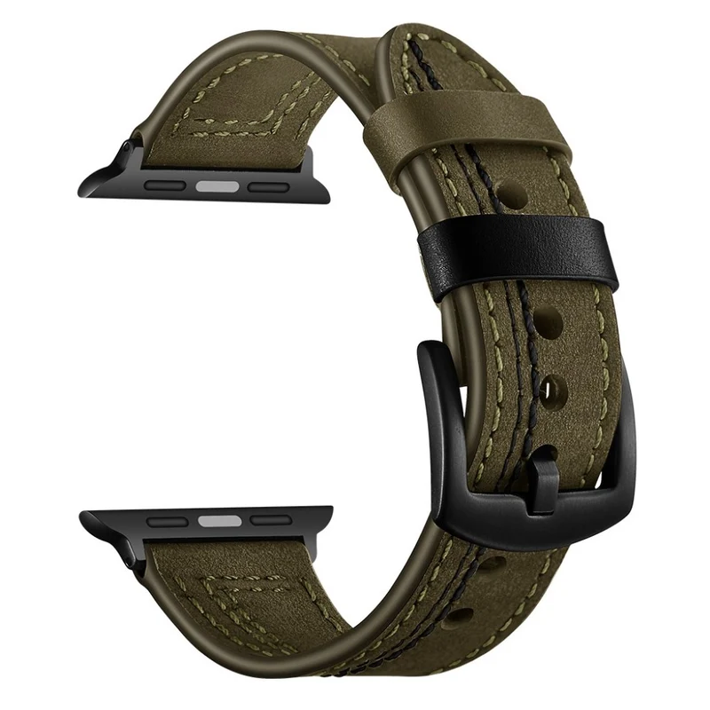 Super bequem Apple Watch Series 5 40mm Echtes Leder armband