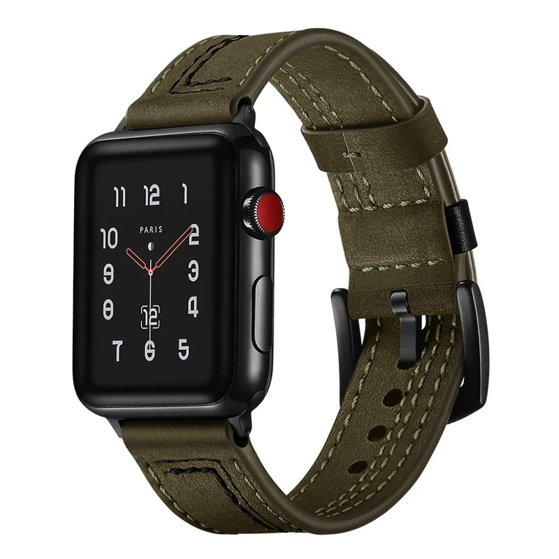 Super bequem Apple Watch Series 5 40mm Echtes Leder armband