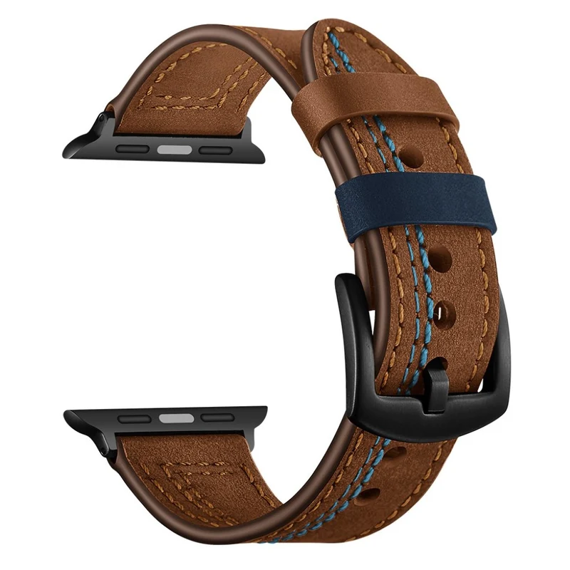 Super bequem Apple Watch Series 5 40mm Echtes Leder armband